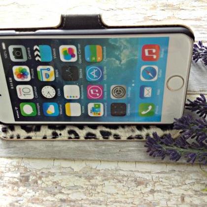 Leopard Iphone 6 Wallet Case, Iphone 6 Plus Wallet..