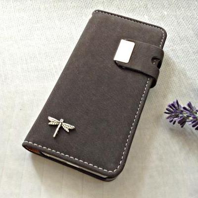 Dragonfly iPhone 5 5s wallet case, iPhone 5s case, iPhone 5 case